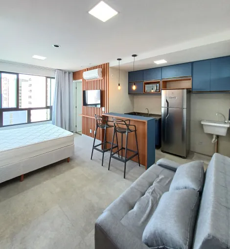Excelente flat mobiliado localizado em Boa Viagem, com 24,00m² de área útil.

O imóvel possui sala/quarto, cozinha, banheiro, fechadura eletrônica e uma vaga de garagem..

O condomínio dispõe de piscina panorâmica, gazebo no rooftop, lounge com redário, playground, pet place e pet wash, espaço crossfit, coworking, bicicletário e portaria 24hs.

Agende agora sua visita!